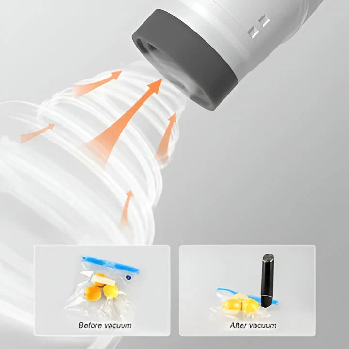 Food Vacuum Sealer Cordless Rechargeable One-Touch Operation