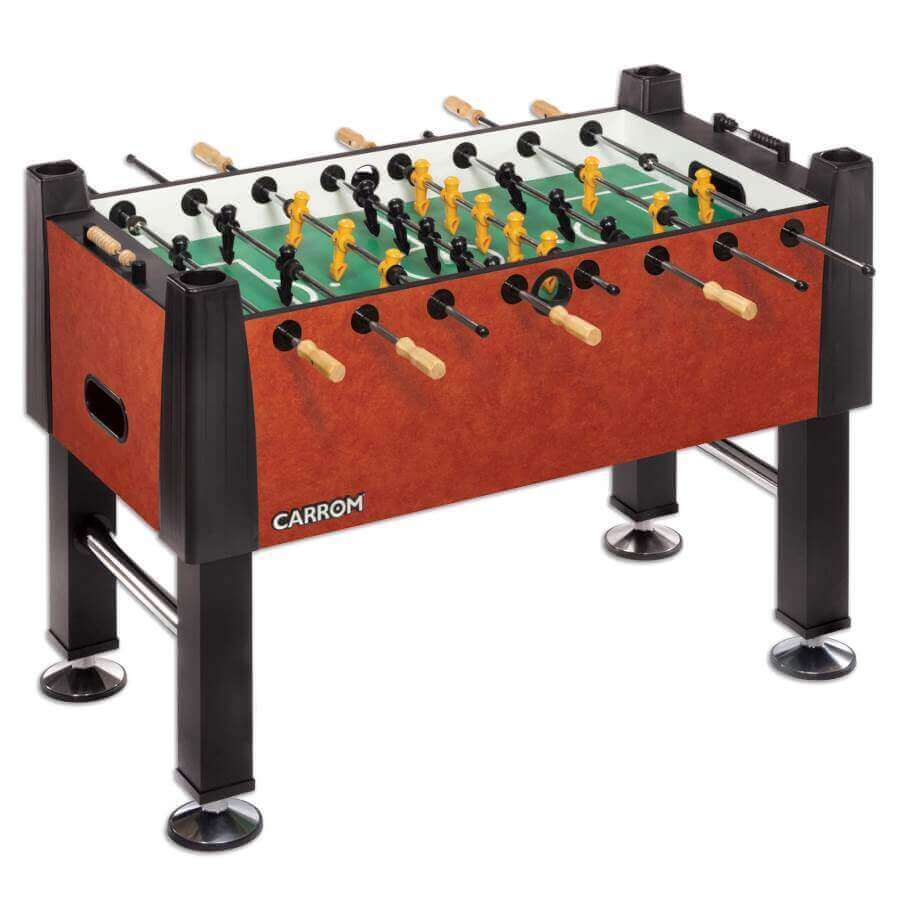 Foosball Table Reinforced Play Surface Chrome-Plated Rods Adjustable Feet