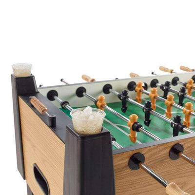 Foosball Table Reinforced Play Surface Chrome-Plated Rods Adjustable Feet