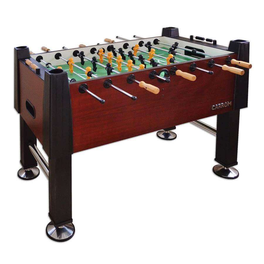 Foosball Table Reinforced Play Surface Chrome-Plated Rods Adjustable Feet