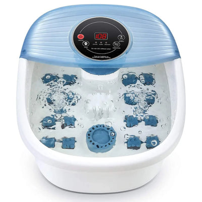 Foot Bath Temp-Controlled Heating Bubble Jets & Massage Rollers