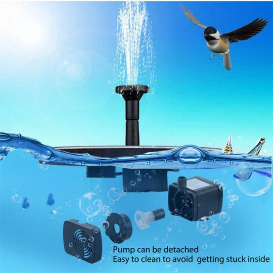 Fountain Pump Solar Powered Auto-Start Quiet