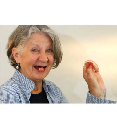 Full Arch Denture Set Flexible Cushion Grip Upper and Lower