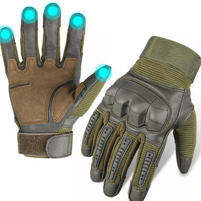 Full-Finger Gloves Kevlar Cut-Resistant TPR Knuckle Guard
