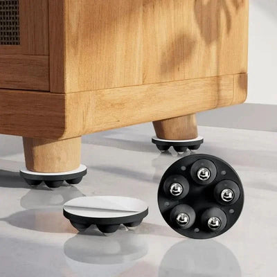 Furniture Glides Swivel Wheels Floor-Protecting Set of 4