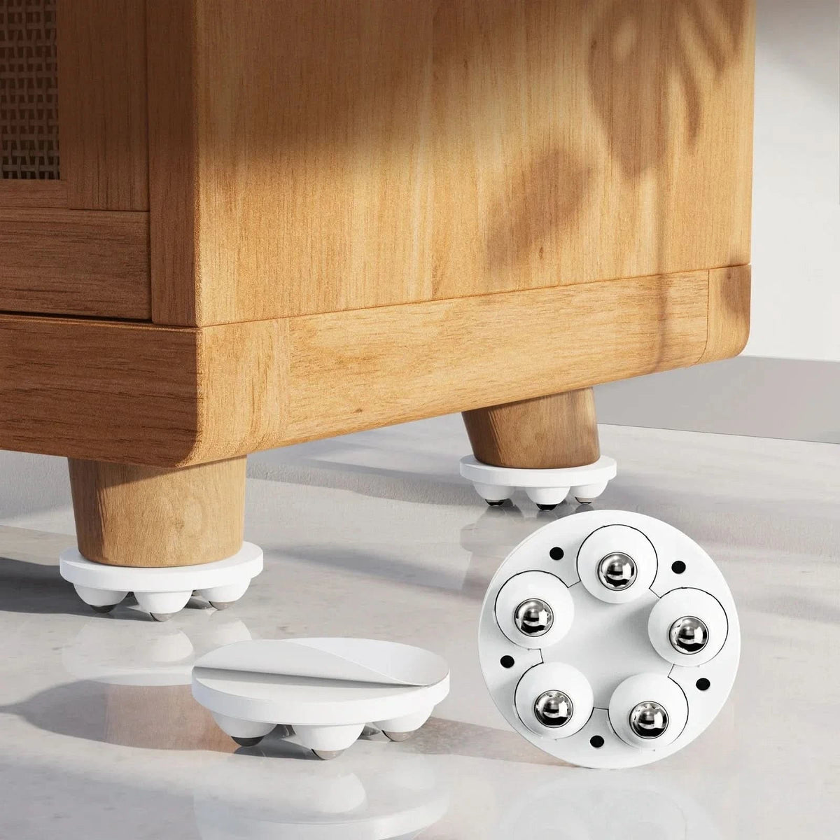 Furniture Glides Swivel Wheels Floor-Protecting Set of 4