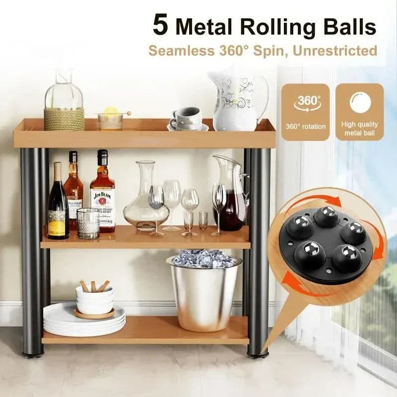 Furniture Glides Swivel Wheels Floor-Protecting Set of 4