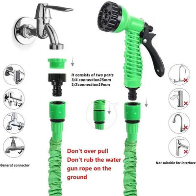 Garden Hose Expandable Automatic Retraction 7 Spray Patterns