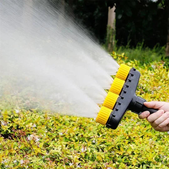 Garden Hose Nozzle Adjustable Spray Patterns Quick-Connect Water-Efficient