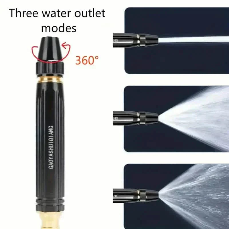 Garden Hose Nozzle Trigger Lock & Extendable Tube