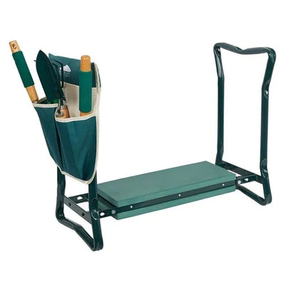 Garden Kneeler And Seat Foldable With Tool Pouches
