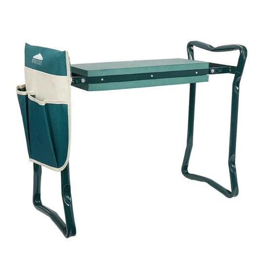 Garden Kneeler And Seat Foldable With Tool Pouches