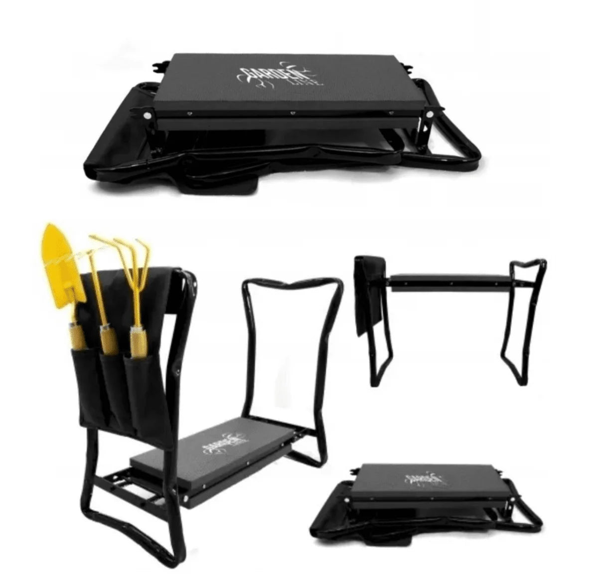 Garden Kneeler & Seat Foldable Steel Padded Knee Pad