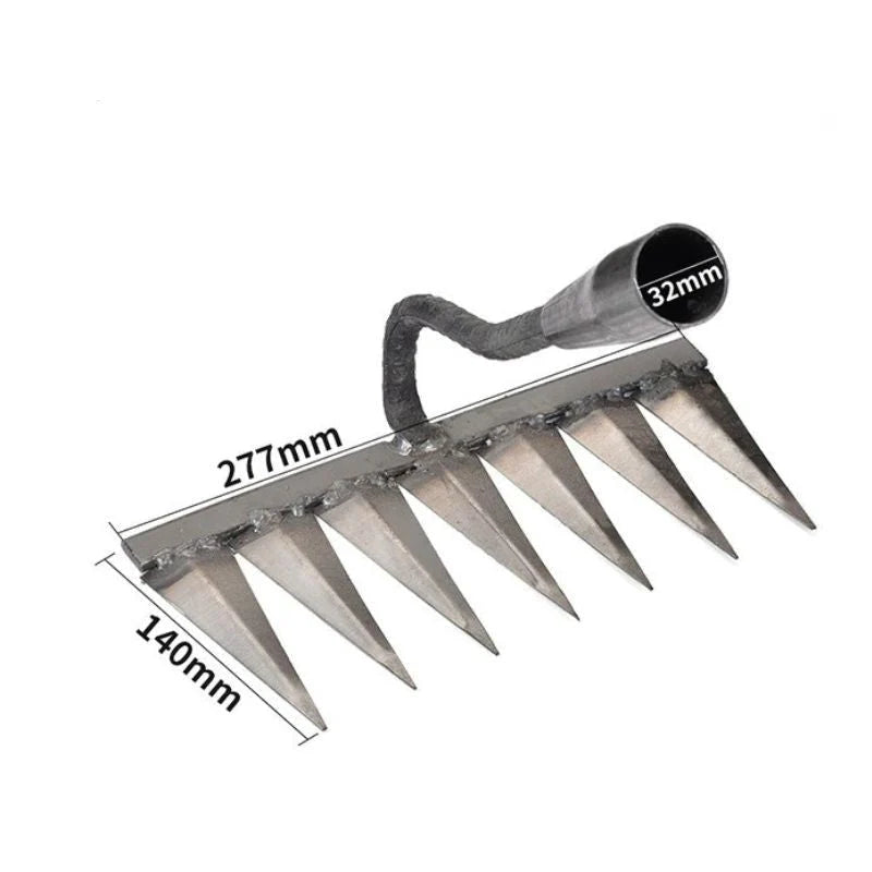 Garden Rake Ultra-Sharp Carbon Steel 4 To 7 Teeth