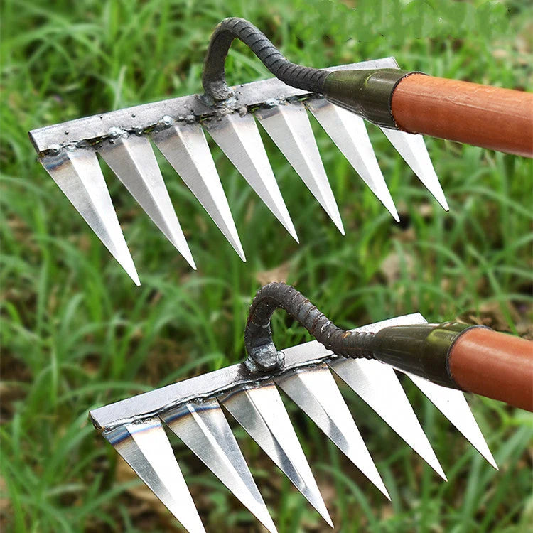 Garden Rake Ultra-Sharp Carbon Steel 4 To 7 Teeth