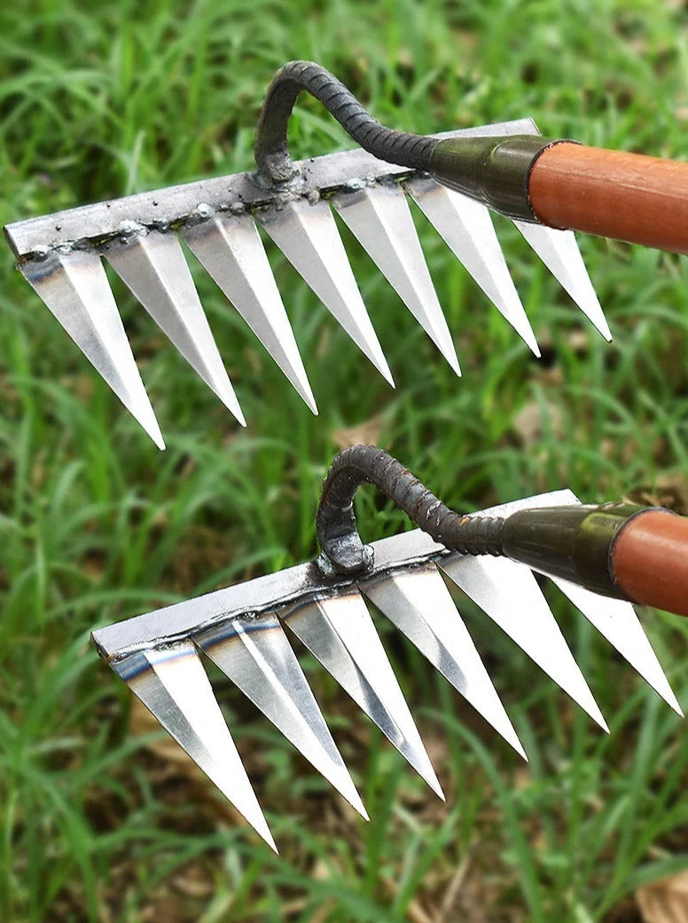 Garden Rake Ultra-Sharp Carbon Steel 4 To 7 Teeth