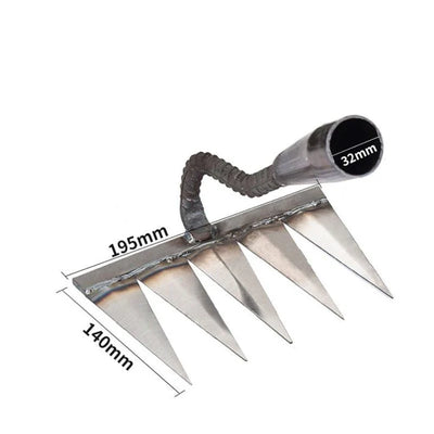 Garden Rake Ultra-Sharp Carbon Steel 4 To 7 Teeth