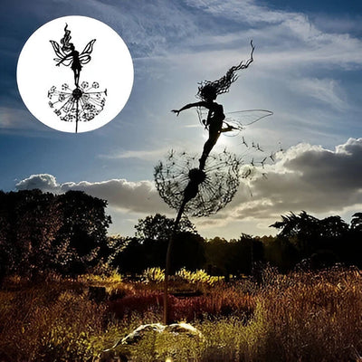 Garden Sculpture Laser-Cut Steel Weather-Resistant