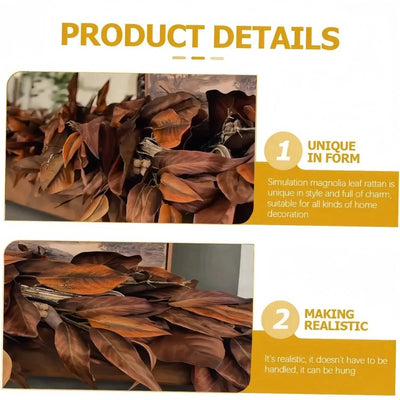 Garland Lifelike Leaves Weatherproof 72 Inch