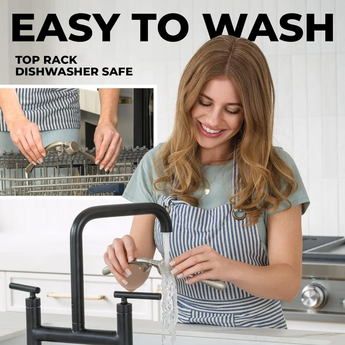 Garlic Press Peel-Free One-Handed Dishwasher-Safe