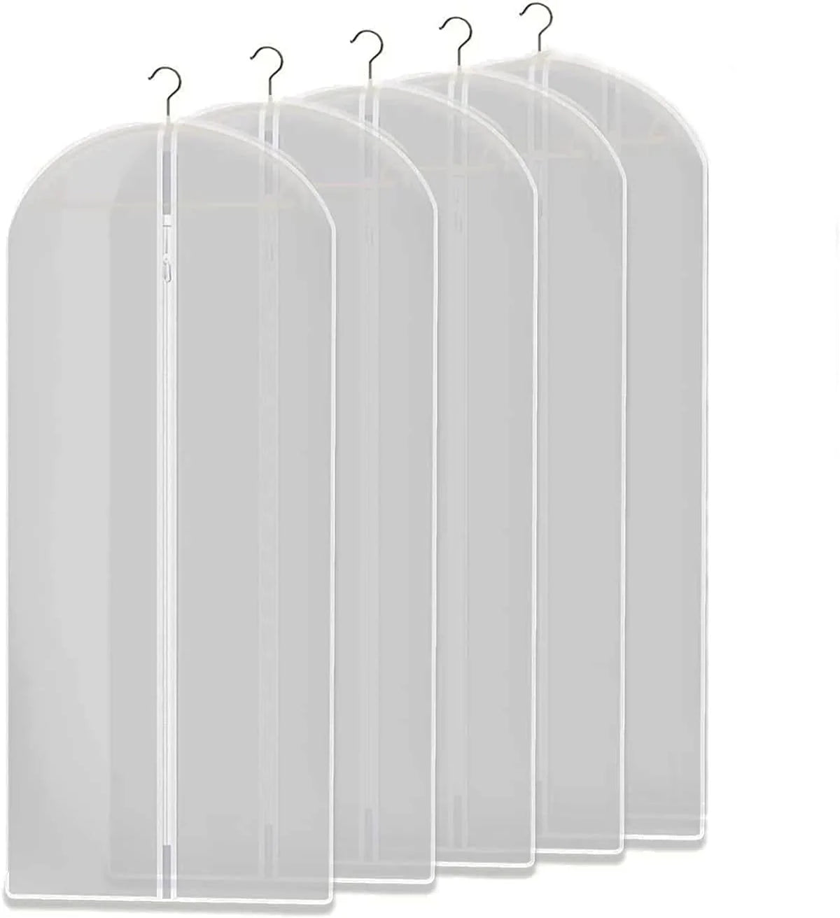 Garment Storage Bags Breathable Full-Length Zipper Set of 5