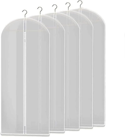 Garment Storage Bags Breathable Full-Length Zipper Set of 5