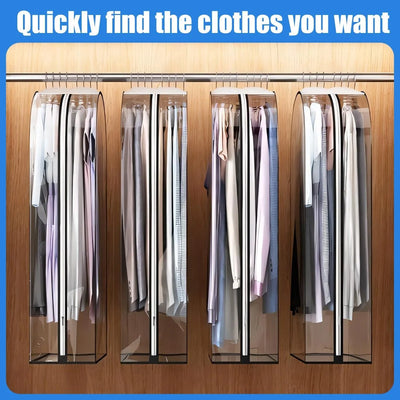 Garment Storage Cover Waterproof PEVA Clear Front Panel