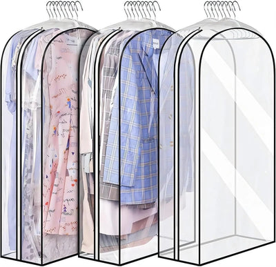 Garment Storage Cover Waterproof PEVA Clear Front Panel
