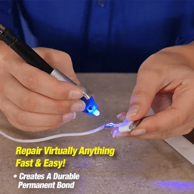Glue Pen Built-In UV Light Precision Tip Multi-Surface