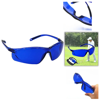 Golf Ball Finder Glasses Blue Contrast Lenses Lightweight Frame