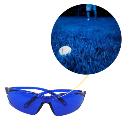 Golf Ball Finder Glasses Blue Contrast Lenses Lightweight Frame