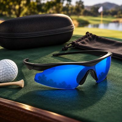 Golf Glasses Blue-Tinted Ball-Finding Lenses Lightweight Fit