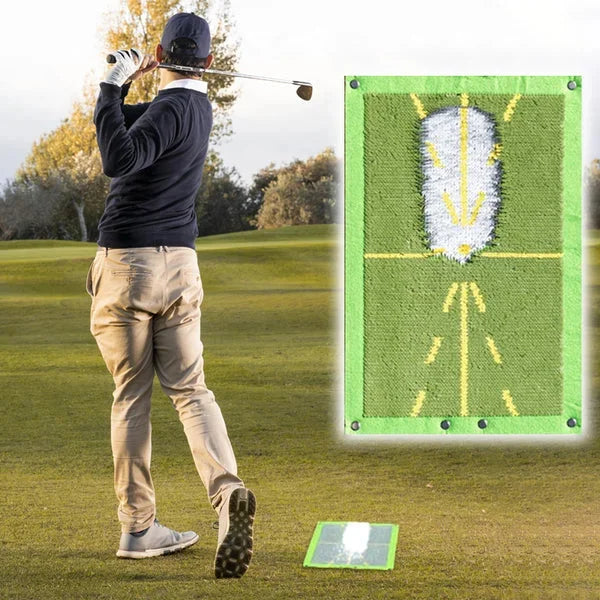 Golf Training Mat Instant Divot Feedback Sequined Tear-Resistant