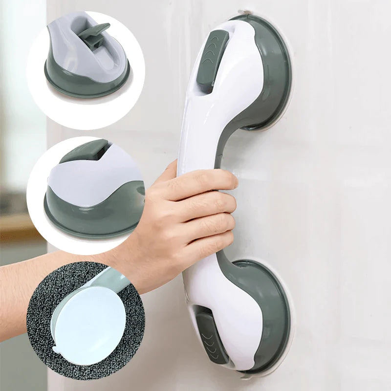 Grab Handle Suction Mount Double Lock No Drilling