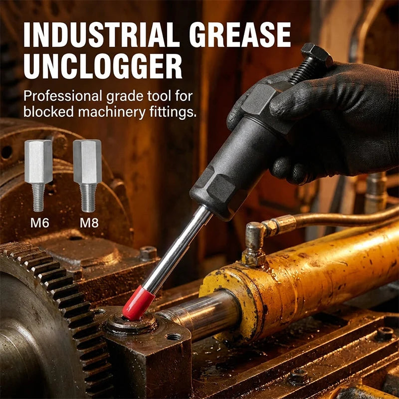 Grease Fitting Cleaner Tool M6/M8 Adapters