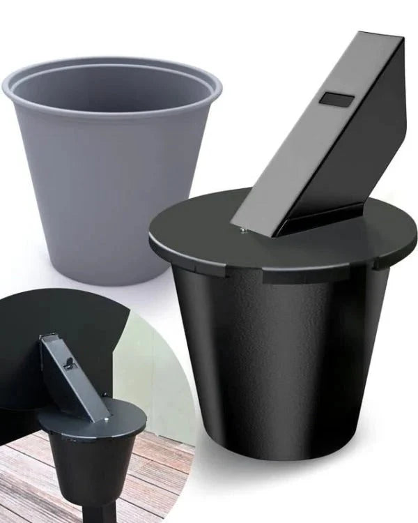 Grill Grease Collector Fitted Lid Reusable Liner & Tool-Free Fit