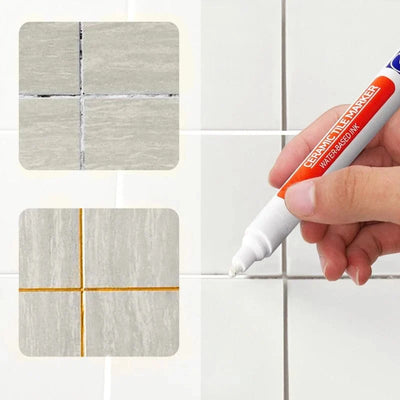 Grout Pen Waterproof & Mold-Resistant Precision Tip
