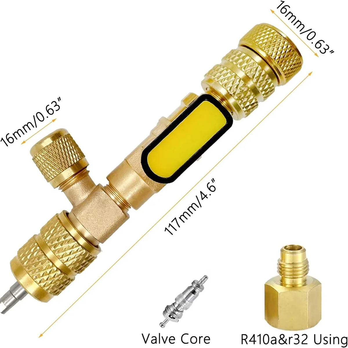 HVAC Valve Core Tool Dual Size Ports