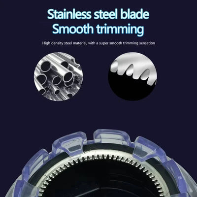 Hair Clipper Cordless 360-Degree Rotating Head Stainless Steel Blades