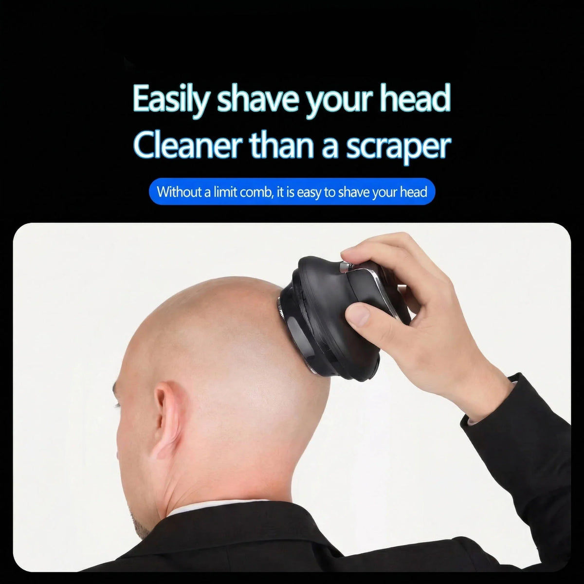 Hair Clipper Cordless 360-Degree Rotating Head Stainless Steel Blades