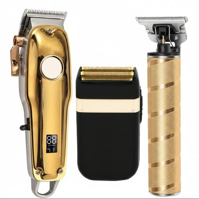 Hair Clipper Set Cordless Ceramic Blades Foil Shaver