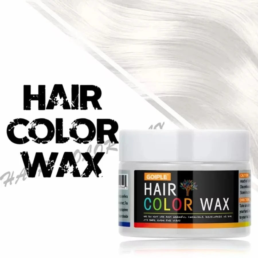 Hair Color Wax Opaque Water-Washable Finger-Apply