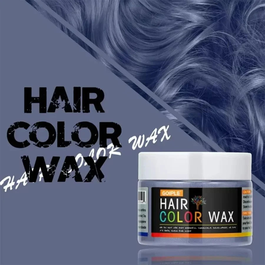 Hair Color Wax Opaque Water-Washable Finger-Apply