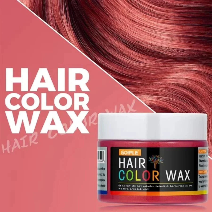 Hair Color Wax Opaque Water-Washable Finger-Apply