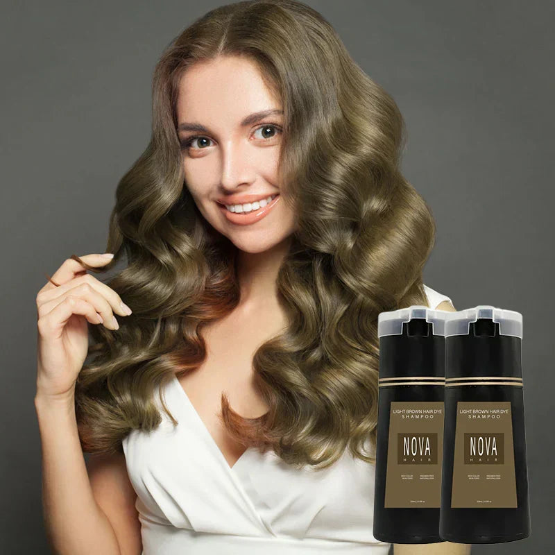 Hair Dye Shampoo Quick Gray Coverage No Mixing