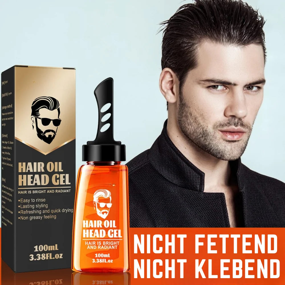Hair Gel Comb Integrated Dispensing Strong Hold & Non-Greasy