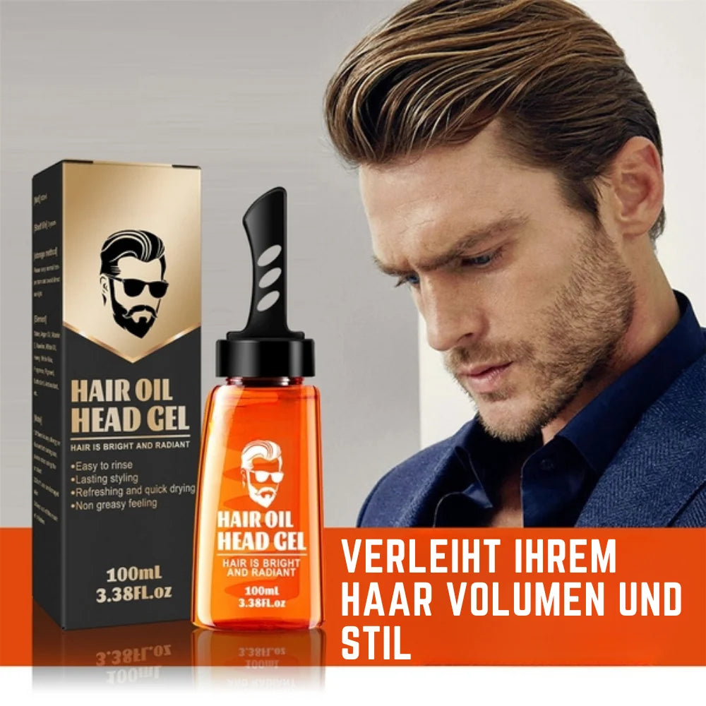 Hair Gel Comb Integrated Dispensing Strong Hold & Non-Greasy