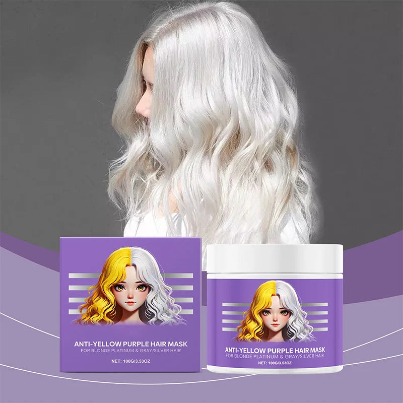 Hair Mask Anti-Yellowing Violet Pigment Deep Conditioning