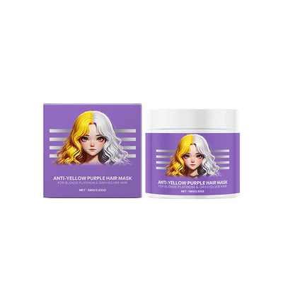 Hair Mask Violet Pigment Neutralizer For Blonde & Gray
