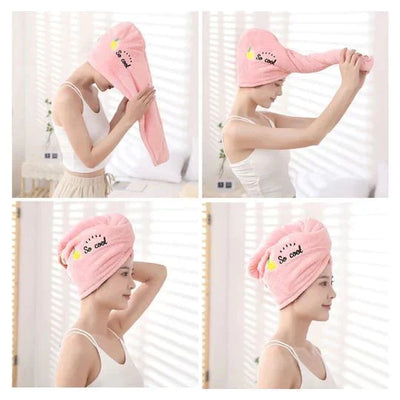 Hair Towel Ultra-Absorbent Microfiber Quick Dry